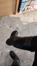 强人保暖雨靴 JDMYX907-1 际华3515加绒款男士防水雨鞋内胆可拆卸套脚防雨雪胶鞋 黑色 41码 实拍图