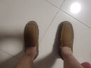 骆驼（CAMEL）男鞋新款韧磨砂牛皮止滑耐磨乐福套脚经典休闲皮鞋男 G13A307157古铜色 41 实拍图