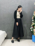 回力女鞋棉鞋女秋夏季加绒2025新款毛毛鞋外穿一脚蹬孕妇豆豆鞋子女 黑色 37 (235mm) 实拍图