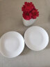 隆达骨瓷陶瓷餐具 饭盘骨碟菜盘汤盘西餐盘 纯白 纯白浅盘 4个 6.5英寸 实拍图