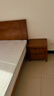 惠寻 京东自有品牌 床新中式全实木实木床1.5米单人床1.8米x2米双人床 床+20cm弹簧床垫+床头柜*2 1500mm*2000mm框架结构 实拍图