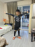 玉宇帆儿童篮球服套装定制男女童运动训练服速干四件套秋冬季队服篮球衣 ADM-L025黑色四件套 S码身高140-150cm体重35-40kg 实拍图