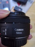 佳能（Canon）小痰盂三代 ef50 1.8stm 标准定焦镜头 单反相机大光圈全画幅人像镜头 EF 50 1.8+定制遮光罩 官方标配 实拍图
