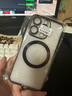 韵宁 适用iPhone17promax手机壳新款苹果15手机保护壳超薄透明磁吸全包防摔镜头膜一体防尘网硬壳轻奢 【磁吸石墨黑+镜头膜+防尘网】全包 iphone 14 pro 实拍图