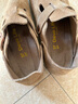 Devo软木鞋时尚两穿单鞋休闲舒适勃肯鞋平跟时尚半拖踩跟女鞋 56144 黄棕反绒皮 37 （建议拍小一码） 实拍图