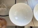 银凤国瓷“卢浮”法式纯白浮雕骨瓷餐具碗碟家用散件自选diy 卢浮-8英寸汤碗 实拍图