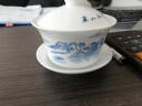 豹霖景德镇青花瓷盖碗茶杯茶碗陶瓷特大泡茶杯功夫茶具敬茶碗单个三才 盖碗大号-青山绿水 实拍图