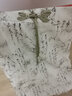 Olrain【东方简奢风】欧芮儿新中式印花半身裙女夏季2国风盘扣A字半裙 浅绿色 M 实拍图