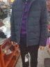 劲霸男装鸭绒羽绒服男立领纯色冬季保暖茄克羽绒服NRHG4002 深兰 XL 实拍图