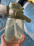 希乐（cille）大容量水杯 Tritan吸管杯成人运动水壶刻度杯子 塑料大肚杯1.1L 实拍图