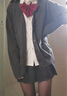 amber heey纯欲黑丝jk制服夏裙正套装全套甜美格裙学院风半身裙学姐百褶裙女 碳灰+短袖衬衫+领带+黑丝 M 实拍图