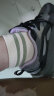 棉竹屋袜子女春秋中筒运动袜抗菌100%纯棉纱线条纹潮袜 组合B 实拍图
