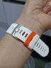 猜那佳明245 645 vivoactive3 active5 165 158运动时尚透气快拆硅胶表带 白+橙白【混搭款】 245/245M【条纹款】 实拍图