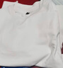 真维斯（Jeanswest）300g重磅纯棉短袖t恤夏季圆领五分袖宽松百搭打底衫男女基础款tee 白色(纯色) M (170) (体重110-130斤) 实拍图