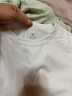 京东京造【重磅小白T】潮流净色多色圆领t恤男夏短袖打底T 白色 XL 实拍图