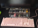 MageGee 机械风暴 真轴真机械键盘 电竞女生可爱机械键盘 有线背光游戏台式电脑笔记本键盘 粉色白光 青轴 实拍图