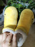 B.Duck小黄鸭童鞋儿童拖鞋冬季新款男童防滑保暖棉拖女童棉靴雪地靴棉鞋 909黄色 28 码 适合脚长16.0-16.5cm 实拍图