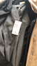 无印良品（MUJI）女式 起毛 V领长袖连衣裙 女款长裙裙子秋冬 女装 BC2FBC3A 炭灰色 L (165/88A) 实拍图