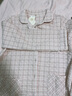 眠岛情侣睡衣女三层夹棉春秋加厚空气棉秋冬夹层休闲家居服男 女款粉格 加厚款LZ2181 L 实拍图