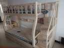 筱环上下床实木上下铺儿童床男孩女孩高低床成人双层床子母床 梯柜款+书架+双抽+椰棕床垫*2 上铺宽80下铺宽100-全实木 实拍图