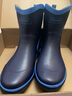 非常行（Jolly Walk）水鞋男雨鞋低筒水靴洗车钓鱼雨靴防水套鞋胶鞋 深蓝 41 实拍图