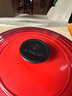 酷彩（Le Creuset）进口珐琅锅铸铁22/24/26cm圆形锅汤锅焖蒸炖煮锅炖锅煲汤微压锅 【3-5口之家】桔色 26cm 实拍图