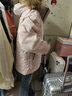 骆驼冲锋派克羽绒服男[王俊凯同款]秋冬保暖极寒防泼水工装羽绒服女 N145A，木黛色 ，男女同款 M 实拍图
