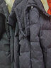 卡宾【重磅鸭绒】卡宾男装老花满印羽绒服冬季夹克休闲面包服加厚外套 煤黑色01 3XL /190/56 实拍图