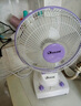 多丽DUOLI 多丽小台扇家用电风扇迷你摇头台式大风扇风力轻音定时学生FT1-25A台扇 浅紫色 实拍图