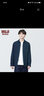 MUJI 男式 木棉混 双层纱织 长袖衬衫衬衣外套AC2AAC4S 藏青色 XS(160/80A) 实拍图
