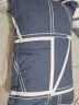 花熙雨（Huaxiyu）（纯棉枕套+枕芯）纯棉单人枕芯枕头套装 学生宿舍单个枕头加枕套 蓝韵格(枕套1件+枕芯1件) 晒单实拍图