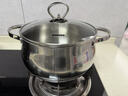 欧美达（omuDa） 欧美达316不锈钢汤锅20cm加高加厚物理不粘锅具双耳炖锅电磁炉通 GJT20-B 20cm 实拍图