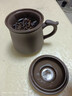 紫砂茶杯带过滤茶壶大容量主人杯茶水分离办公杯办公室泡茶杯紫沙 紫砂办公杯三件套（纯色） 实拍图