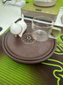 电木壶承干泡台茶盘紫砂茶壶垫储水底座壶托茶杯底托功夫茶道配件 电木勾玉壶承-八卦棕色 实拍图