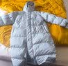 京东京造面包长款羽绒服运动户外冬加厚保暖外套男 青光灰 2XL 实拍图