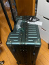 世界地理德国行李箱男女24英寸铝框旅行箱杯架拉杆箱万向轮密码箱 英伦绿 实拍图