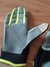 炫世柠檬 手套男户外登山攀岩防滑耐磨全指手套徒步爬山夏防晒运动骑行女 黑绿色  斜条纹 M 实拍图