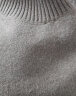 科蒙.博卡2023秋冬新款半高领长袖编织设计纯羊绒衫女纯色加厚毛衣 黛色 105/L 晒单实拍图