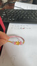中国黄金（CHINA GOLD）旺桃花黄金手链女款足金转运珠手绳饰品情人节生日礼物送女友 【今/次日达】桃花手链【粉色绳】约0.3g 实拍图