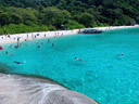 swimbobo速干浴巾女吸水大毛巾游泳浴巾男运动旅行儿童温泉度假沙滩巾102L 实拍图