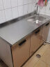 贝柚橱柜不锈钢家用厨柜组装灶台一体厨房经济型简易水槽柜组 120cm单盆-右 实拍图