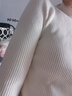 欧贝汐半高领毛衣女修身春秋冬季百搭春秋内搭打底针织衫长袖上衣 杏色 均码 实拍图