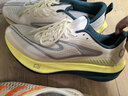 鸿星尔克绝尘3专业马拉松竞速训练跑步鞋减震运动鞋防滑跑鞋体测男鞋子 微晶白/萌芽绿（男） 青云直上 45 实拍图