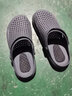 温突原装进口越南天然乳胶橡胶凉鞋透气沙滩凉拖男士外穿包头洞洞鞋夏 2303灰/黑 42 实拍图