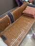 黛安居沙发垫套装夏季欧式防滑麻将席凉垫实木凉席坐垫夏天竹垫贵妃定制 咖啡色窄边款-【双牛筋+防滑底】 65*200cm 实拍图