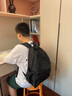 回力书包男初中生高中大学生高颜值双肩包女新款韩版简约电脑旅行背包 黑色 实拍图