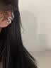 蔓笙龙形耳夹男潮流无耳洞免打孔男款耳骨夹本命年生肖属龙耳夹女耳饰 左耳单只 实拍图