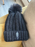 安妮莎帽子女冬季加绒毛线帽韩版青年甜美可爱女士秋冬针织帽百搭保暖 成人款-黑色 只有帽子，没有围脖（加绒加厚有弹力） 实拍图