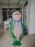 威柯青蛙人偶服装青蛙套装卡通玩偶服装儿童成人蛤蟆充气cos头套网红 升级双风机-绿色-150-160 实拍图