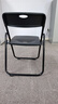 颂爱居塑料折叠椅子家用靠背椅网红拍照椅宿舍餐椅会议办公椅户外折叠凳 黑色[加固加厚-3017】 实拍图